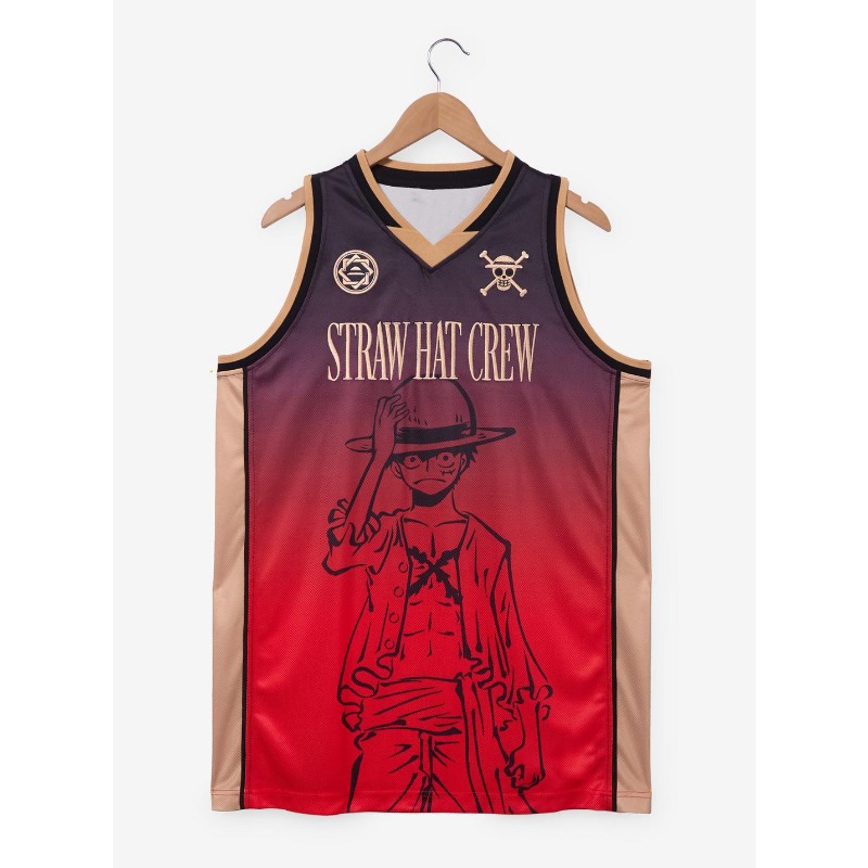 Men'S Shoes For Crews - Straw Hat Crew Anime Basketball Jersey