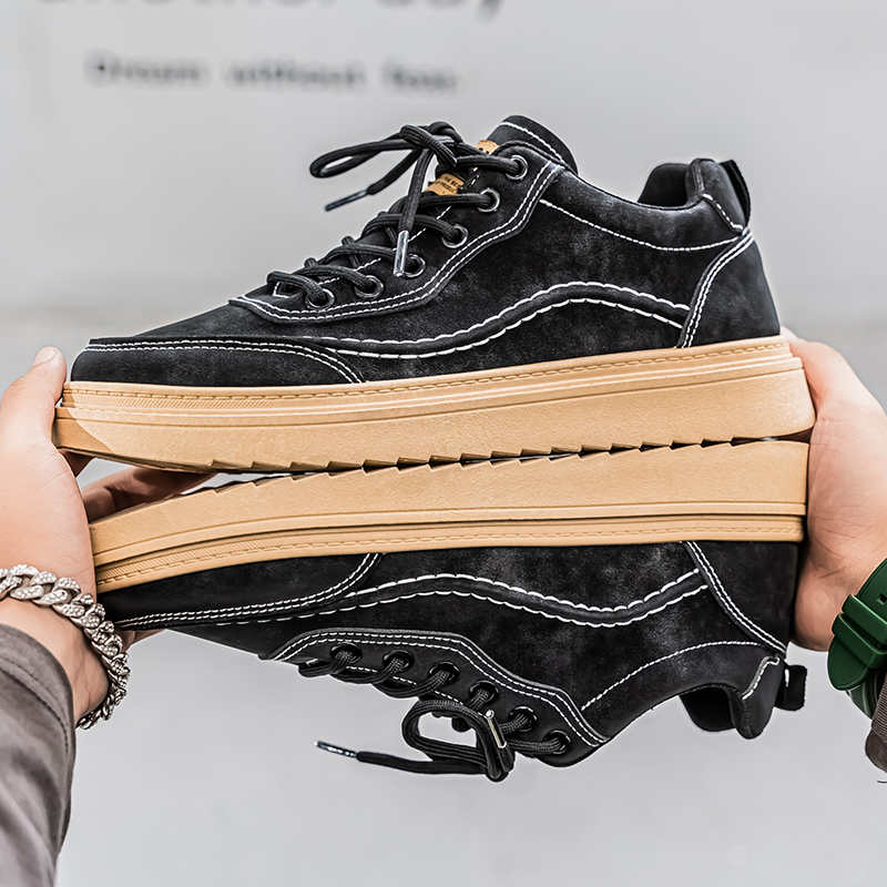 Men'S Shoes Quality Brands - Perforated Platformed Mens Quality Shoes Nursing
