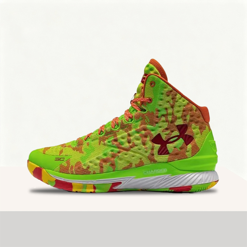 Men Shoes Under 300 - Under Armour Curry 1 Men's Red/Green