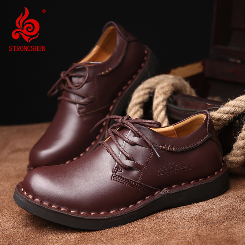 STRONGSHEN Men's Genuine Leath - Men Shoes Louboutin recension och pris