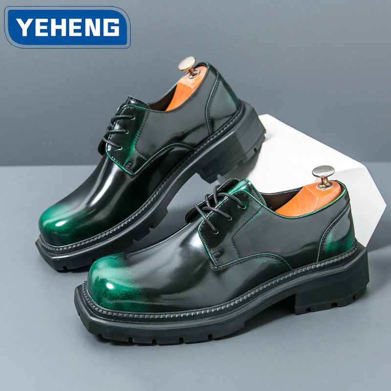 Brand Man Shoes Formal Green G - Men Shoes Official recension och pris